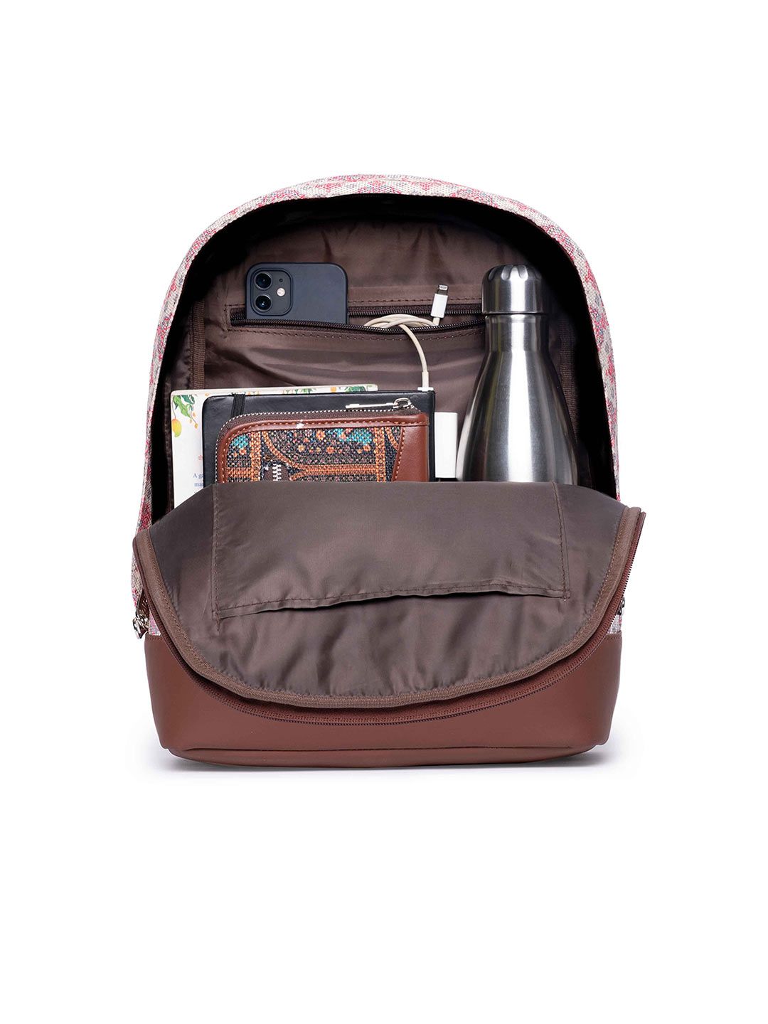 ZOUK Ethnic Motifs Printed Backpack