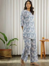 SANSKRUTIHOMES Floral Pure Cotton Printed Night suit