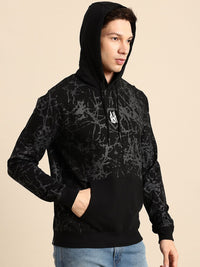 Being Human Printed Hooded Pure Cotton Sweatshirt