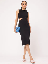 DressBerry Minimalist Muse Cut-Out Sheath Dress