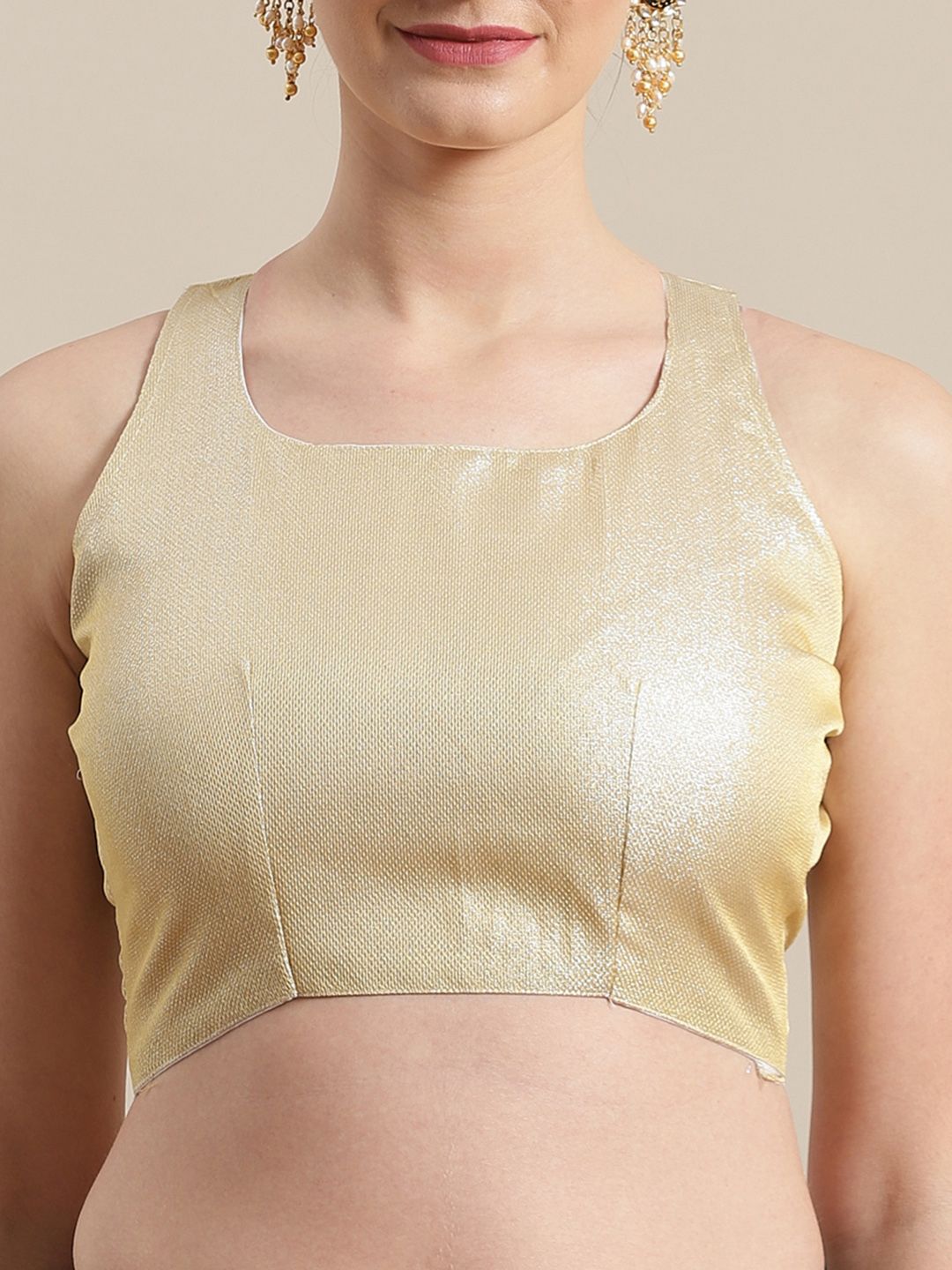 Saree mall Green & Golden Foil Printed Saree