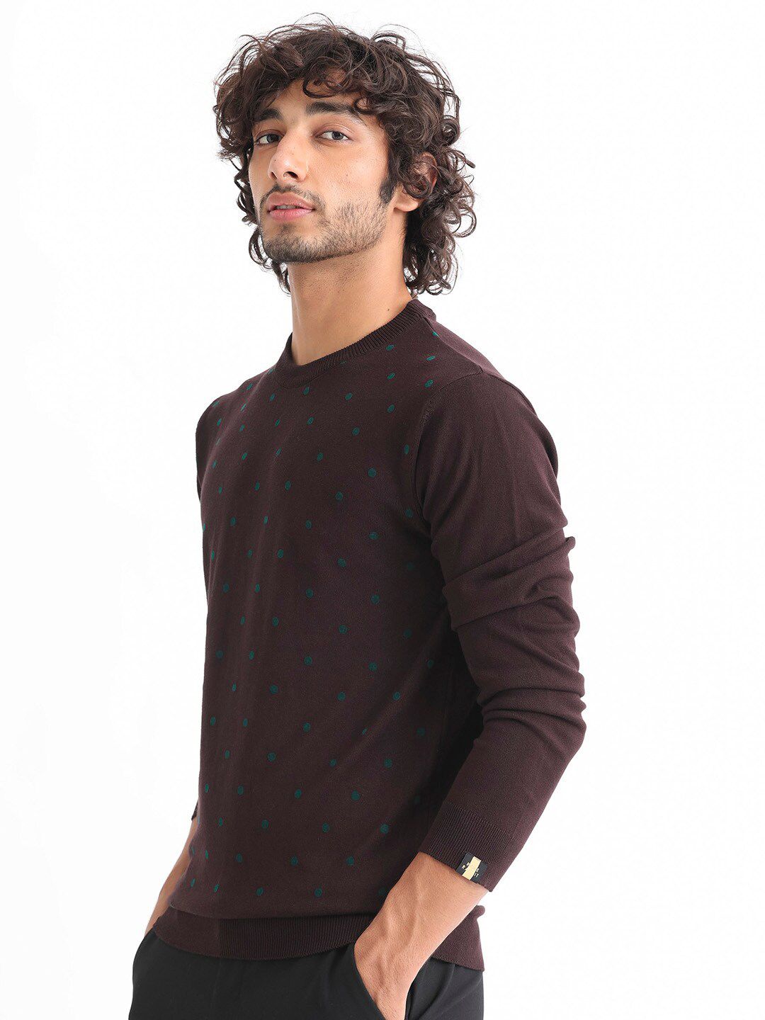 RARE RABBIT Geometric Printed Pullover Sweaters