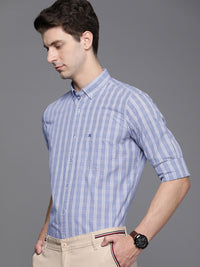 Raymond Contemporary Fit Checked Pure Cotton Semiformal Shirt
