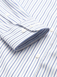Raymond Slim Fit Striped Pure Cotton Formal Shirt