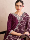 Indo Era Women Floral Embroidered Regular Kurta with Trousers & With Dupatta