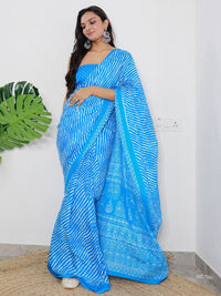 Saree mall Leheriya Printed Pure Cotton Saree