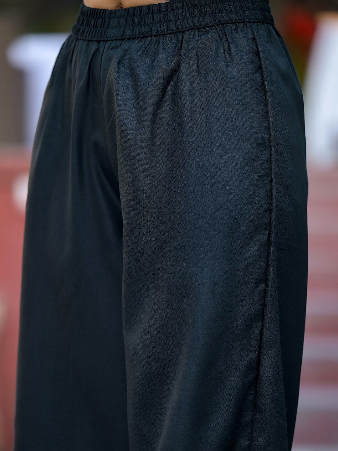 Vishudh Green Round Neck Embellished Straight Kurta & Palazzos With Dupatta