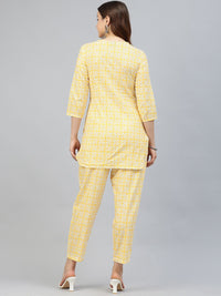 KALINI Ethnic Motifs Printed Pure Cotton Co-Ords