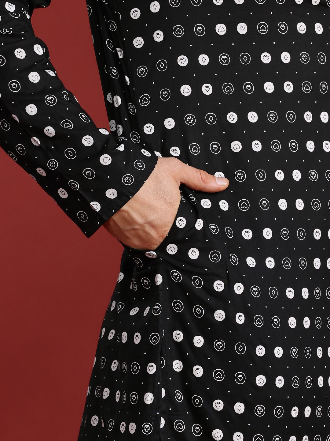 Anouk Printed Regular Pure Cotton Kurta with Trousers