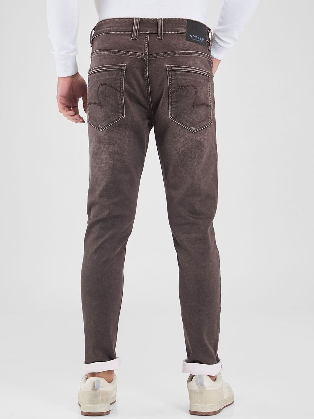 SPYKAR Men Skinny Fit Low-Rise Light Fade Stretchable Jeans