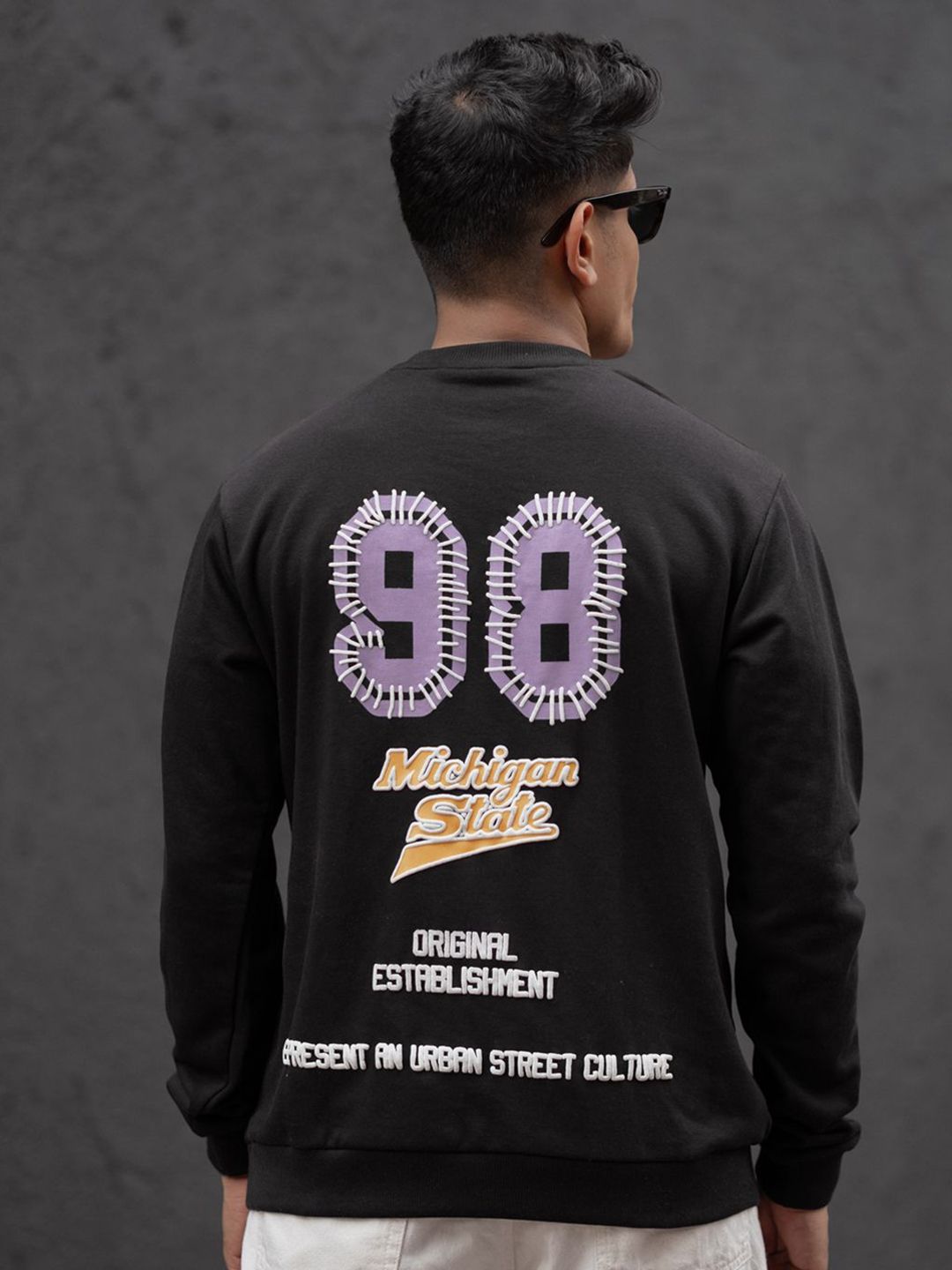 Powerlook Pure Cotton Printed Sweatshirt