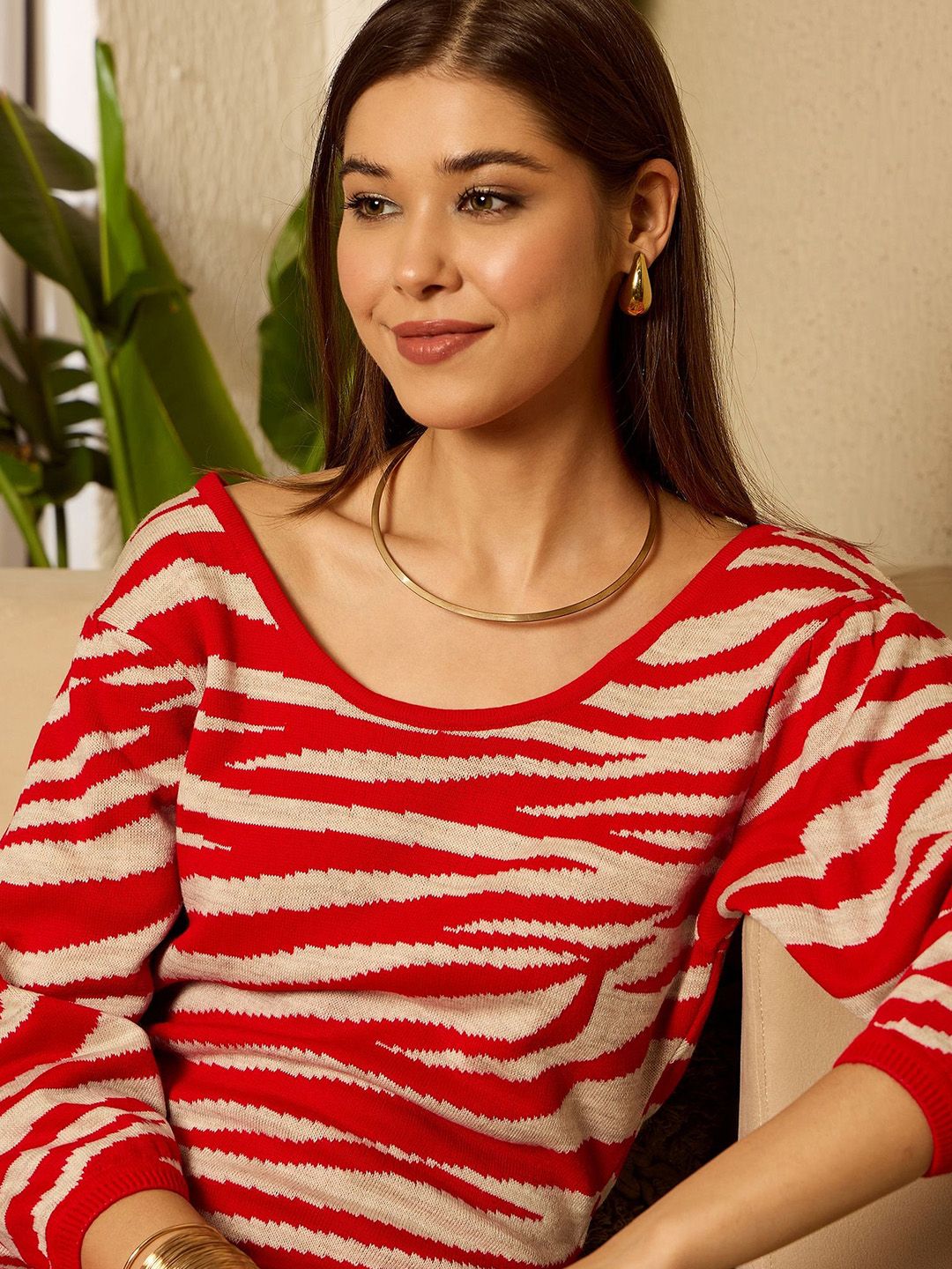 Berrylush Women Self Design Jumper Dress