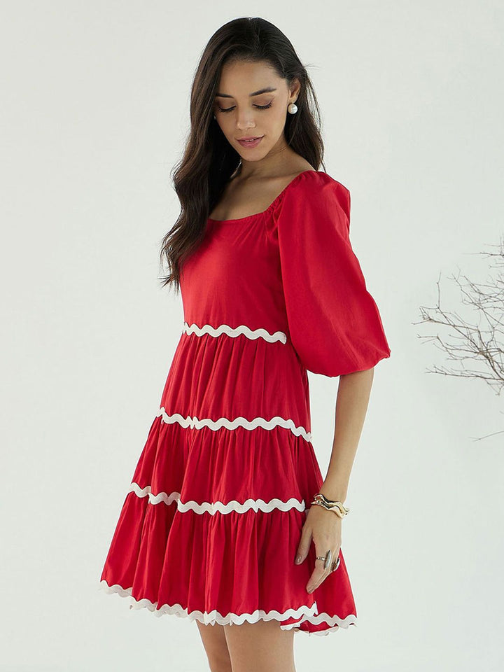 Pink Paprika by SASSAFRAS Women Fit & Flare Dress