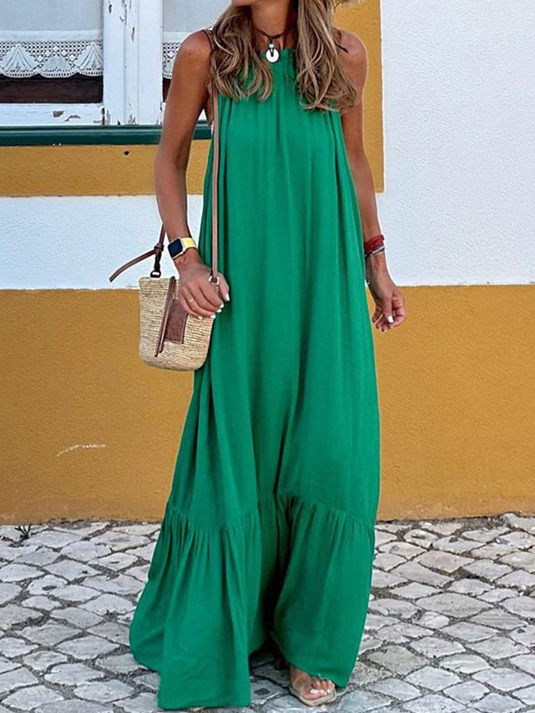 all about you Round Neck Maxi Dress