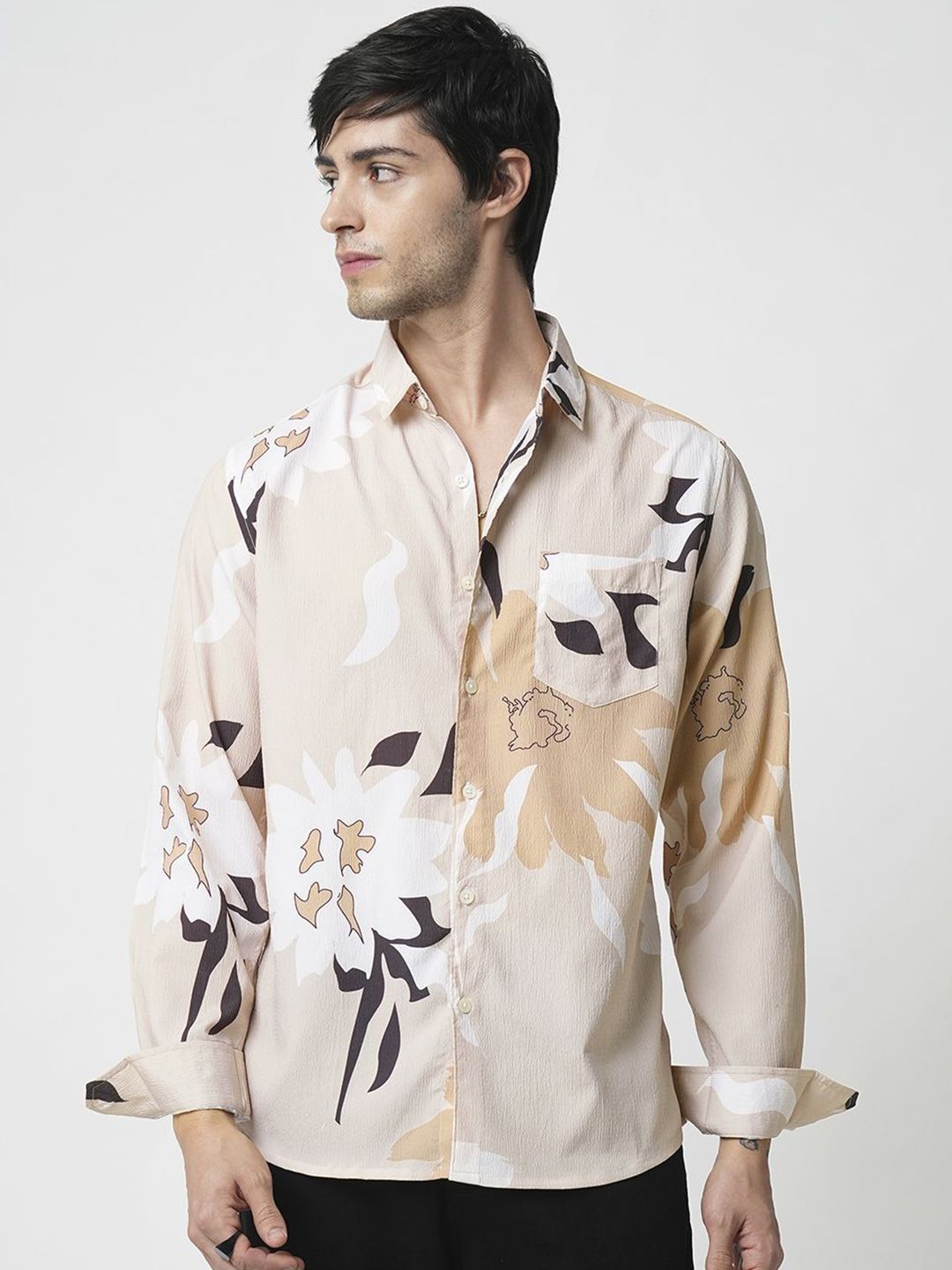 VASTRADO Men Floral Printed Opaque Casual Shirt