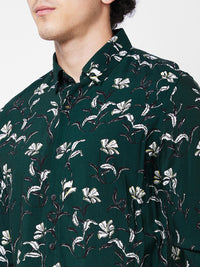 SPYKAR Floral Printed Cotton Casual Shirt