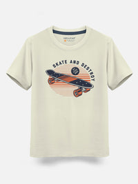 HELLCAT Boys Pack Of 5 Graphic Printed Cotton T-shirt