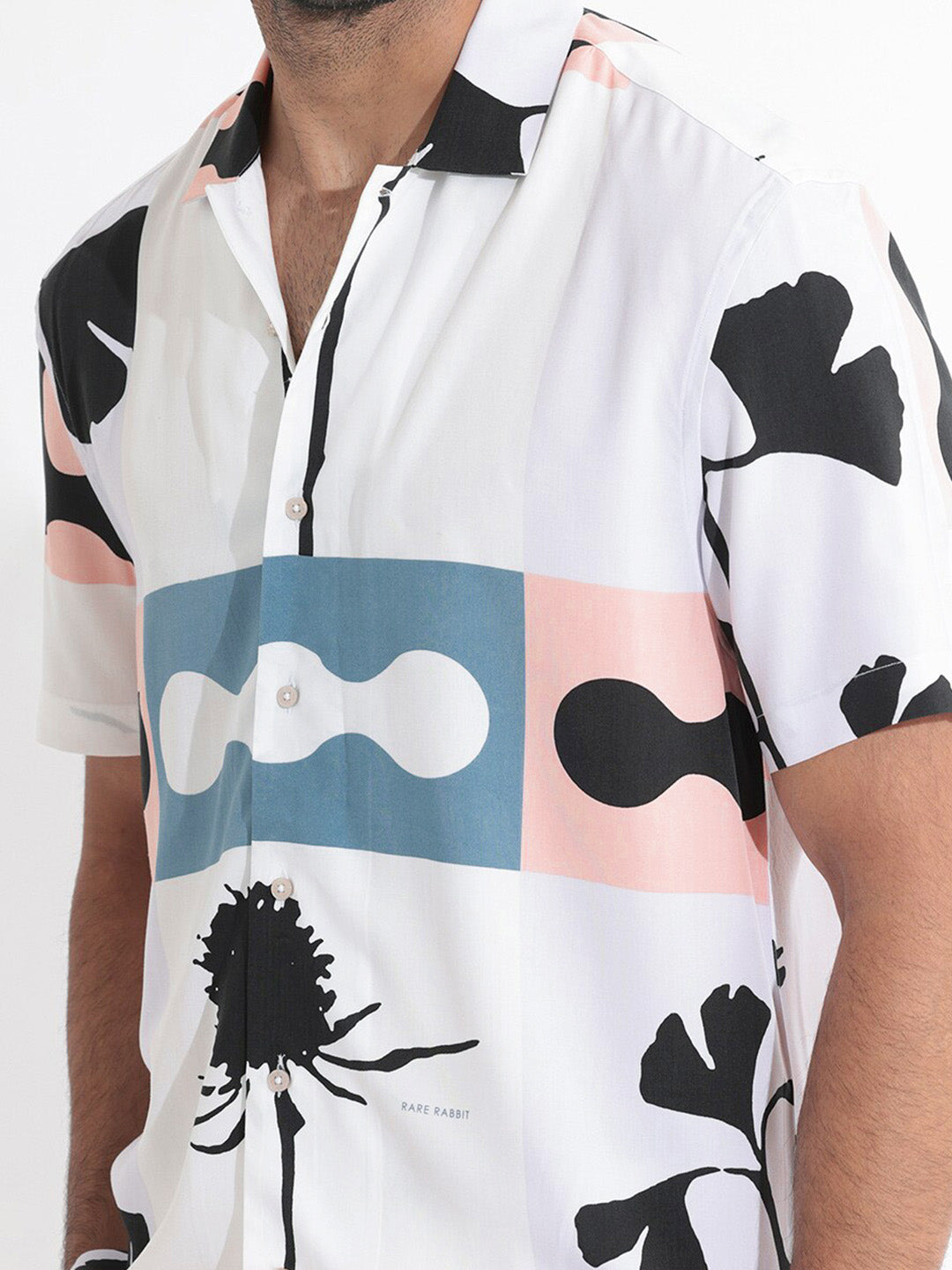 RARE RABBIT Men Ansel Slim Fit Abstract Printed Shirt