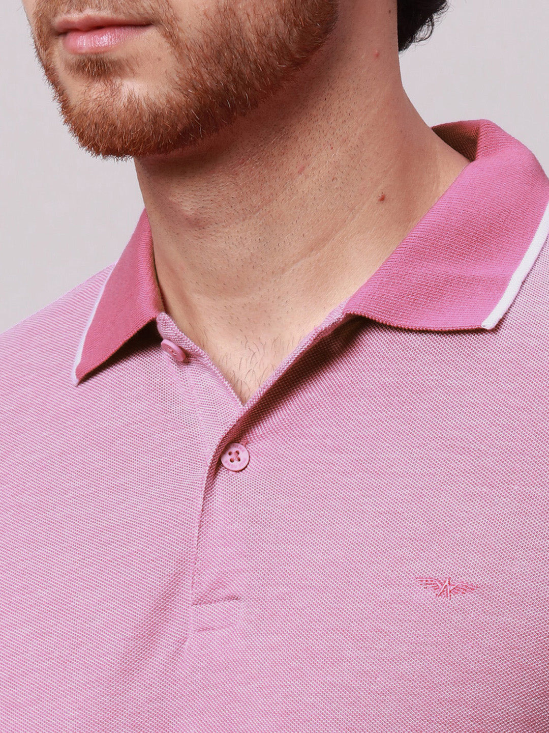 Park Avenue Men Polo Collar Pockets Slim Fit T-shirt