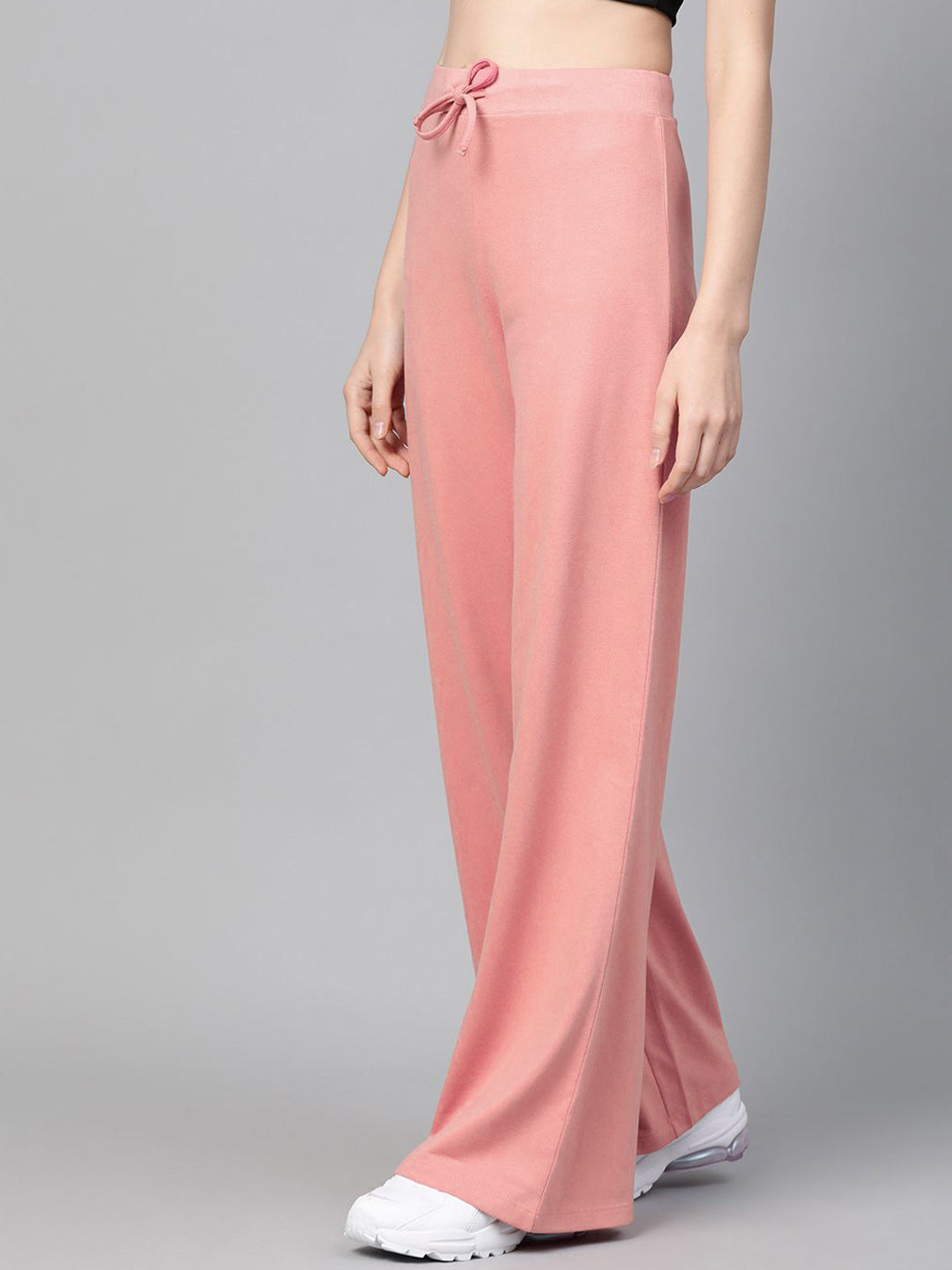 SASSAFRAS Women Wide Leg Cotton Track Pants