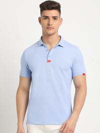 THE BEAR HOUSE Polo Collar Short Sleeves Slim Fit T-shirt