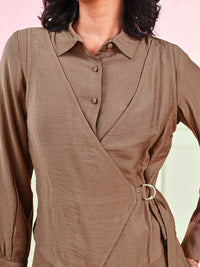AND Women Wrap Detail Top