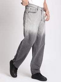 Bene Kleed Men Baggy Fit Pure Cotton Ombre Jeans