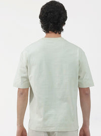 RARE RABBIT Men Hagrid Oversized Round Neck Cotton T-Shirt