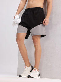 HRX by Hrithik Roshan Men Colourblocked Rapid-Dry Running Shorts