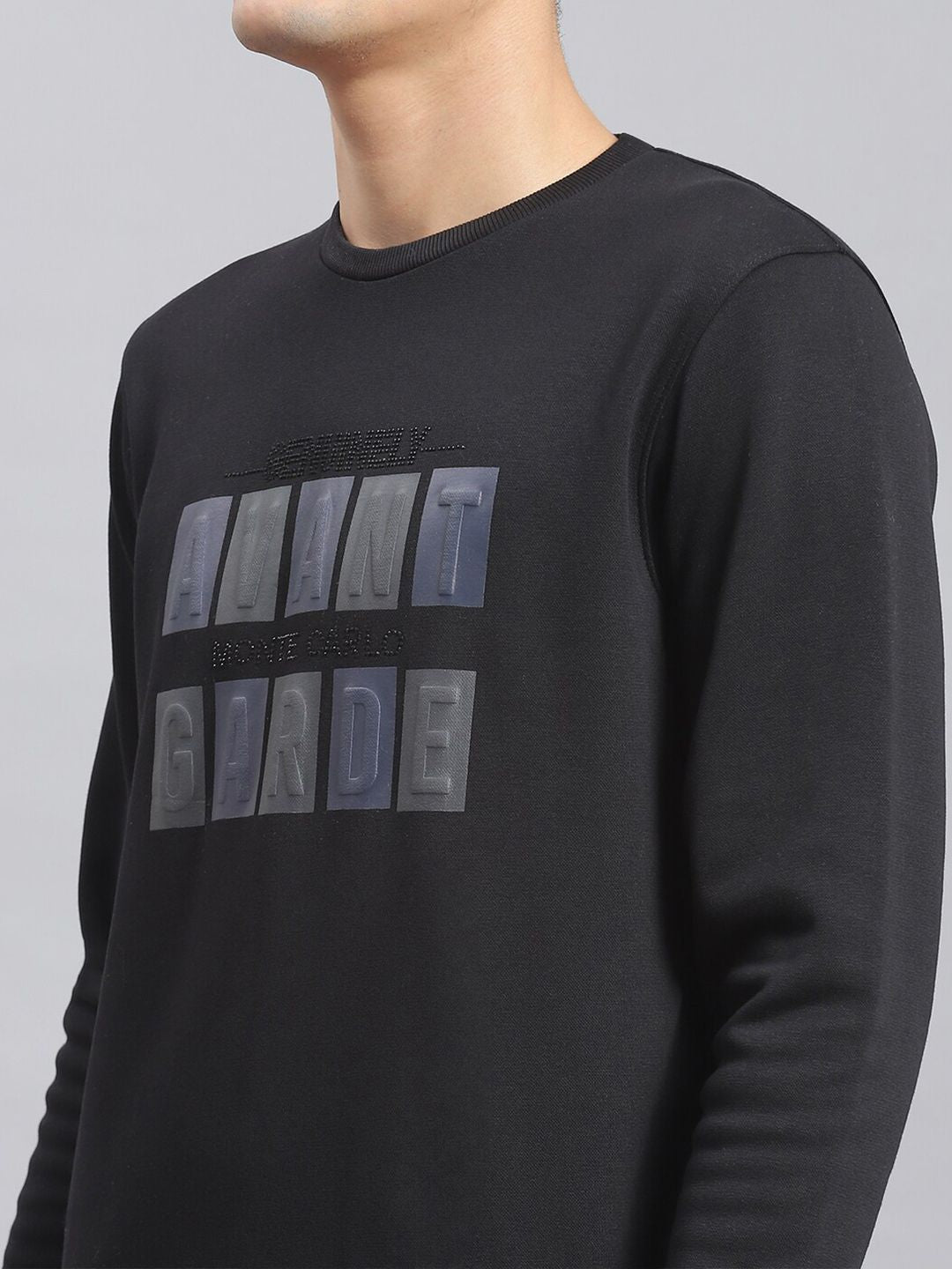 Monte Carlo Typography Printed Pullover Sweatshirt