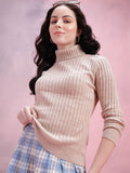 DressBerry Women Ribbed Acrylic Pullover