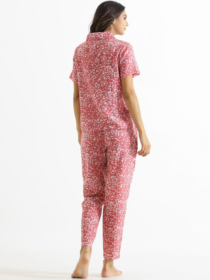 SANSKRUTIHOMES Printed Pure Cotton Night Suit