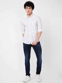 SPYKAR Abstract Opaque Printed Cotton Casual Shirt