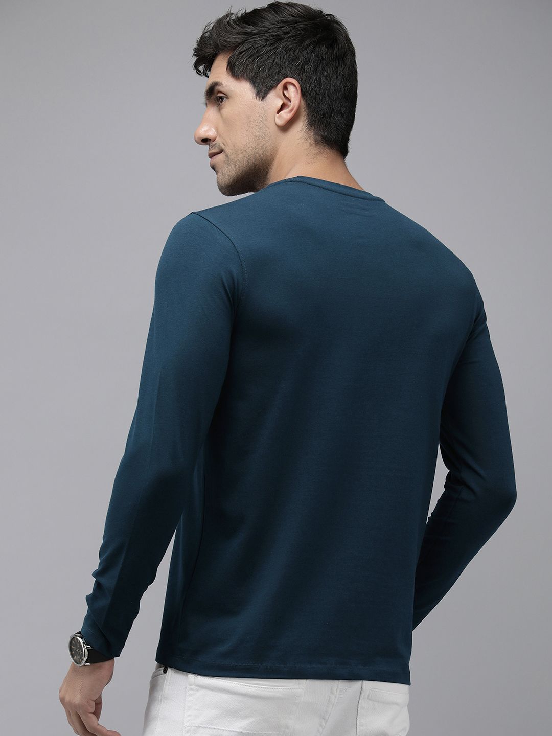 SPYKAR Graphic & Striped Printed Slim Fit T-shirt