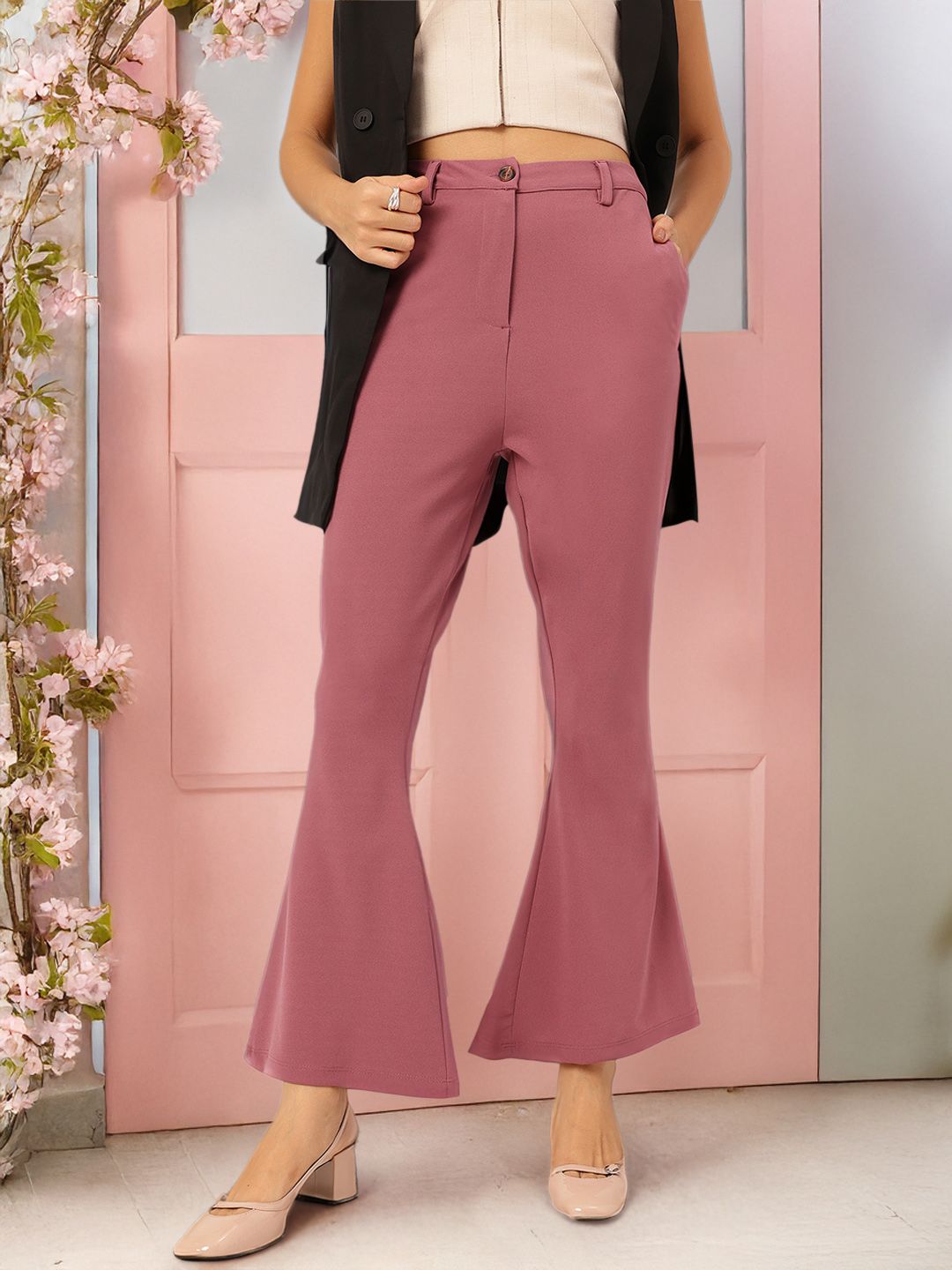DressBerry Women Flared Trousers