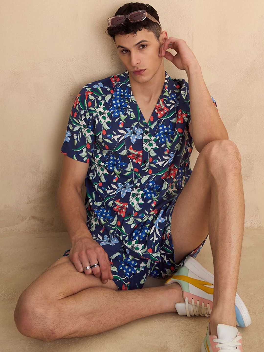 DENNISON Floral Printed Oversized Co Ords Set