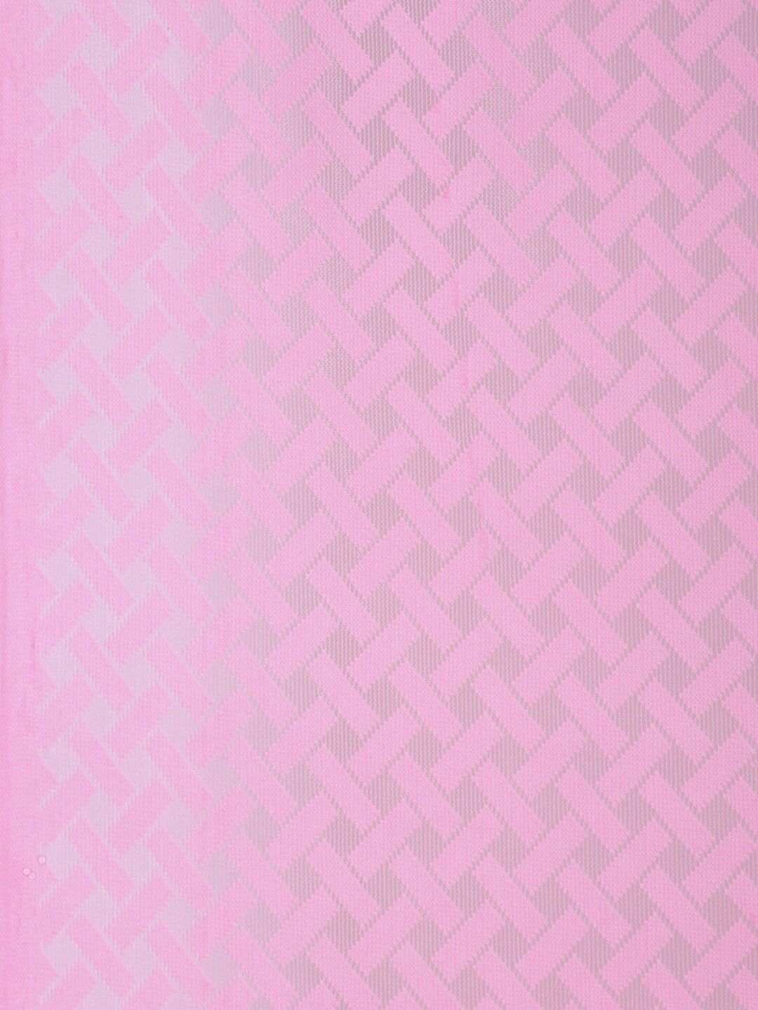 HOSTA HOMES Pink Geometric Long Door Curtain