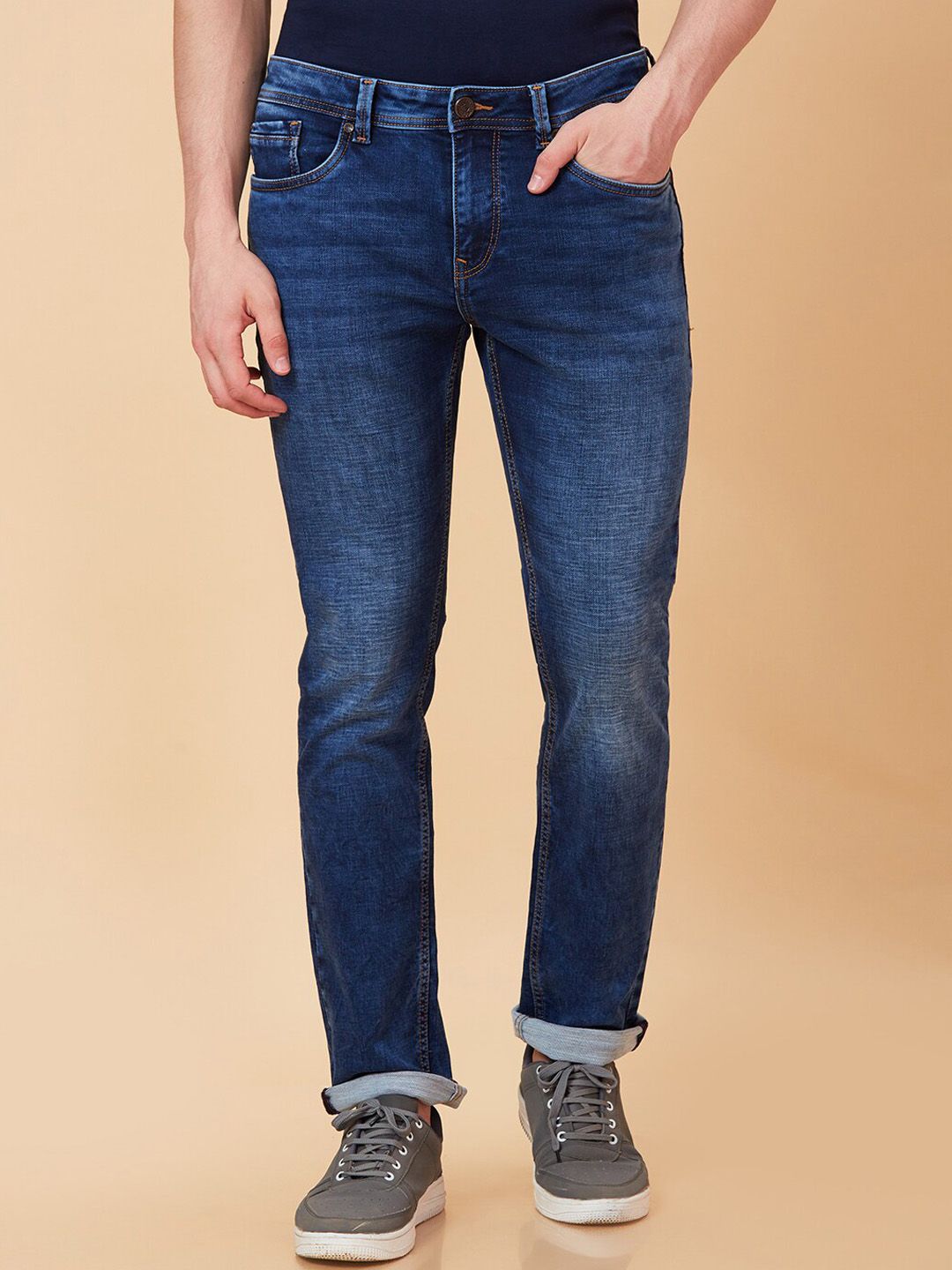 Being Human Men Slim Fit Light Fade Jeans