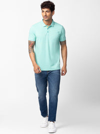 SPYKAR Men Polo Collar Slim Fit Cotton T-shirt