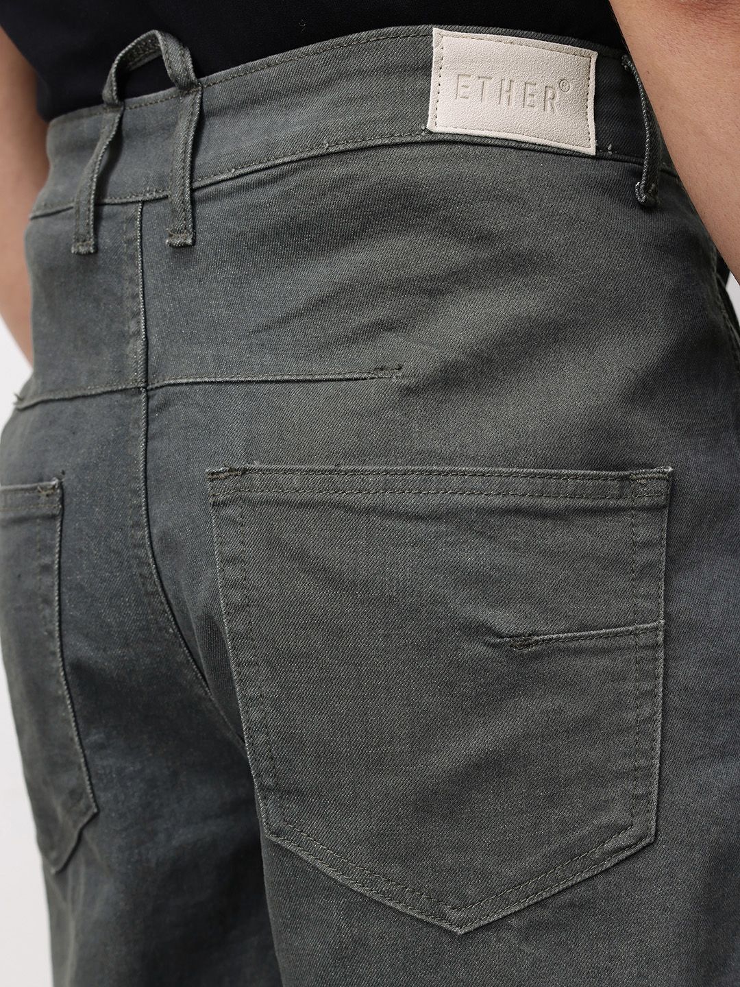 ether Men Grower Oversized Fit Mid-Rise Jeans