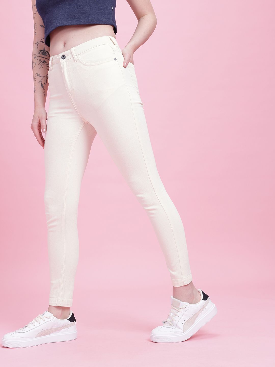 DressBerry Women Skinny Fit High-Rise Jeans