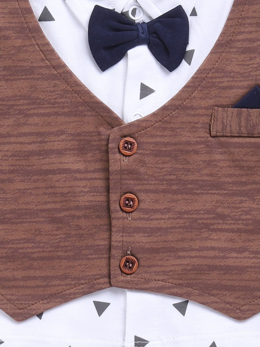 Moms Love Infant Boys Printed Cotton Shirt & Joggers