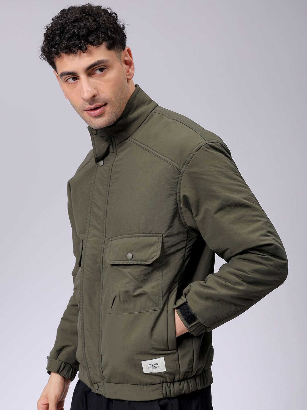The Indian Garage Co Men Quilted Jacket