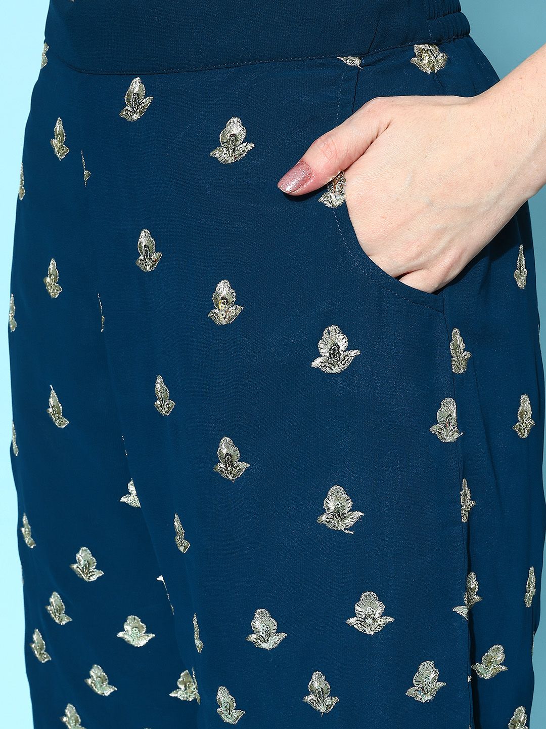 Libas Embellished Georgette Ethnic Co-Ords