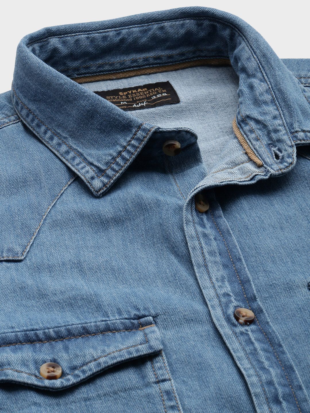 SPYKAR Slim Fit Pure Cotton Casual Shirt