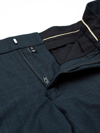 Park Avenue Men Mid-Rise Checked Formal Trouser