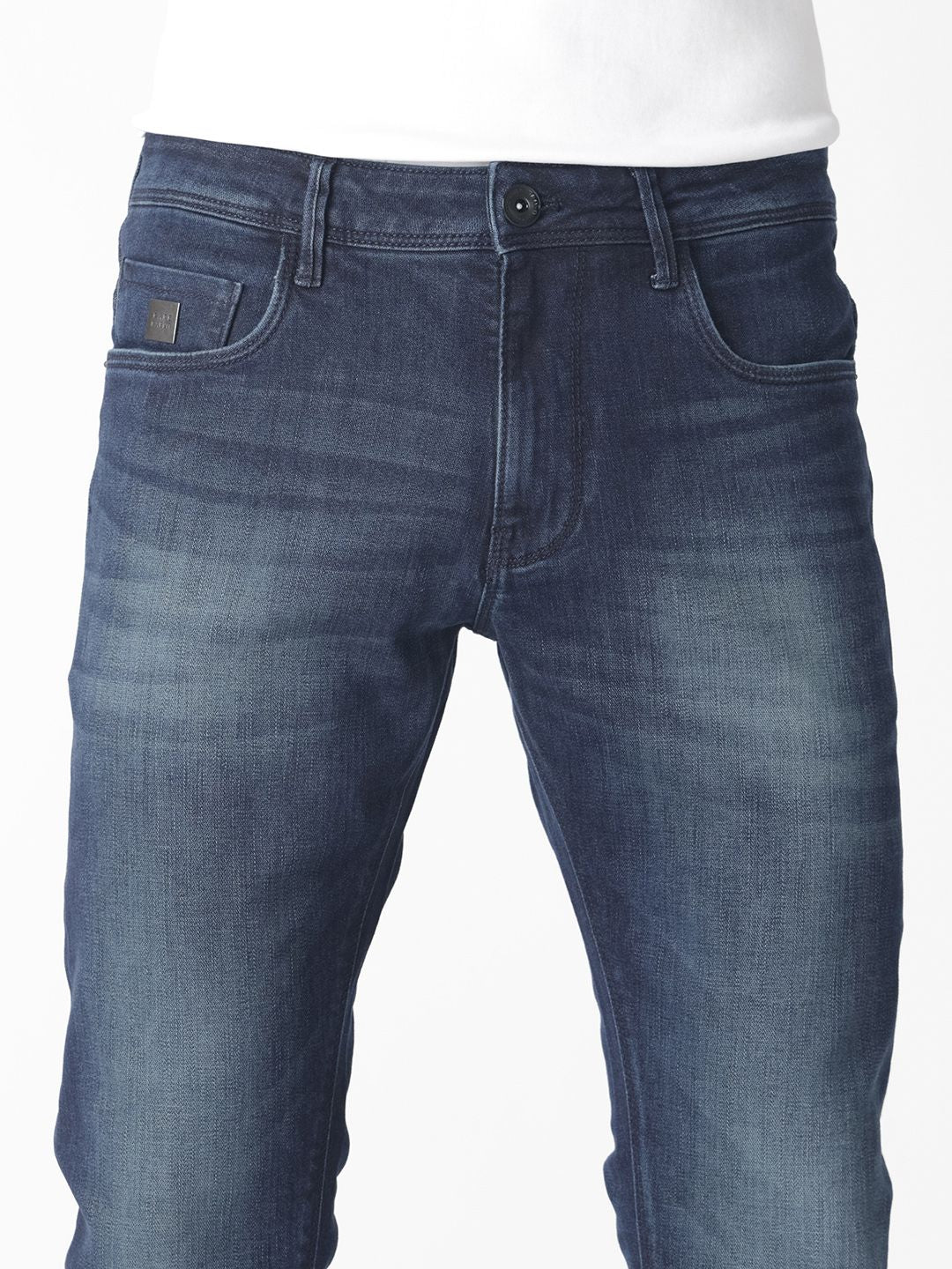 RARE RABBIT Men Avalon Mid-Rise Slim Fit Jeans