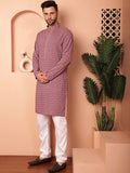Jompers Ethnic Motifs Embroidered Regular Thread Work Kurta With Pyjamas
