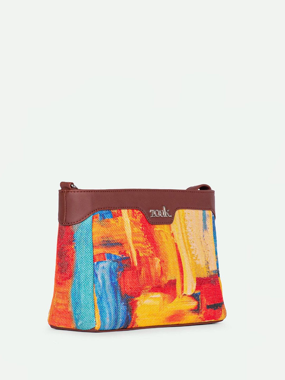 ZOUK Abstract Amaze Harmony Printed Structured Sling Bag
