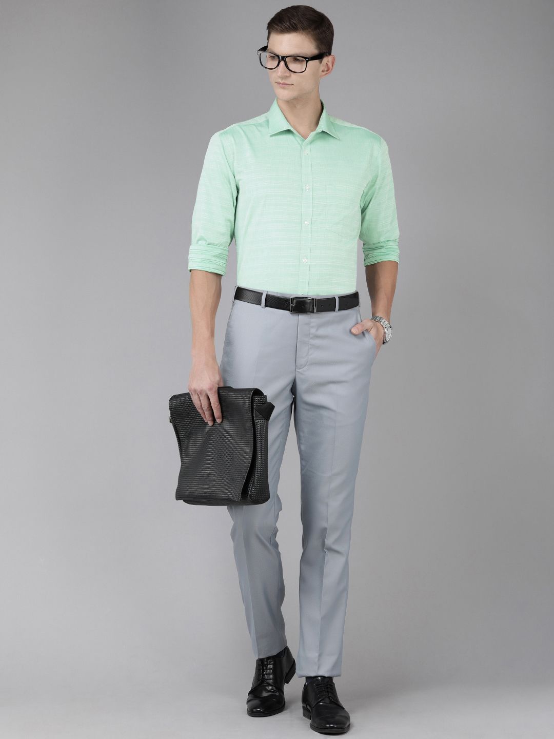 Park Avenue Slim Fit Striped Pure Cotton Formal Shirt